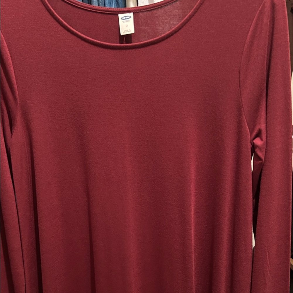 Old Navy Women's Deep Red Blouse